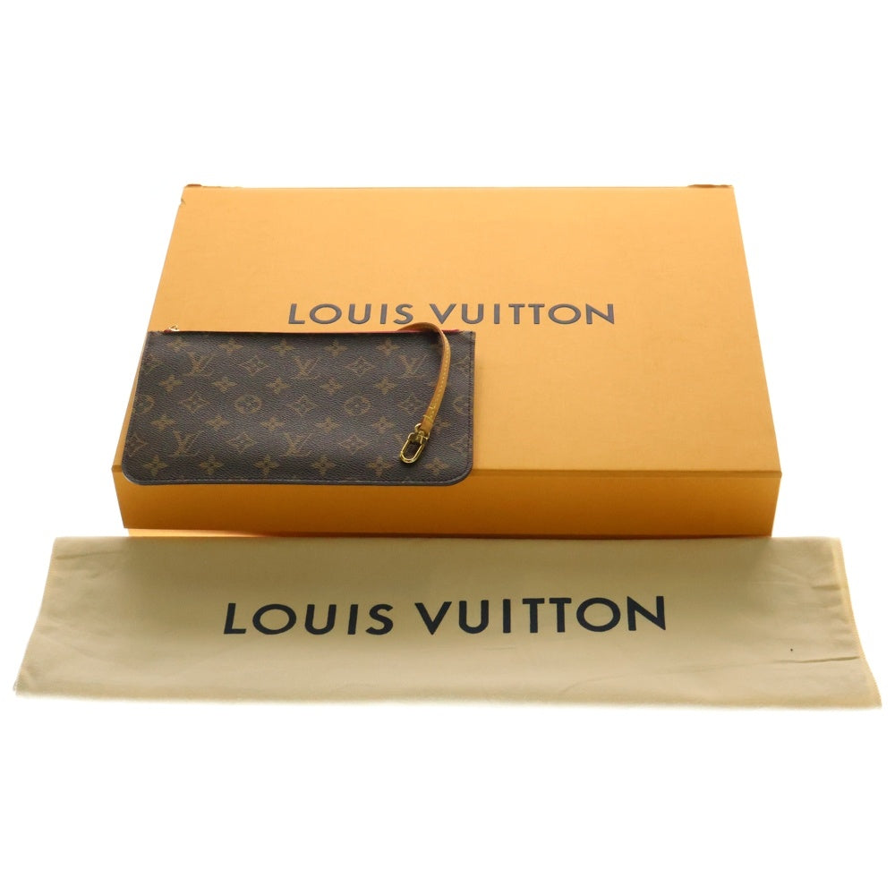 LOUIS VUITTON(ルイヴィトン) ネヴァーフル MM モノグラム Vライン グルナード レザー ハンド トートバッグ ゴールド金具 ブラウン/ピンク M41602