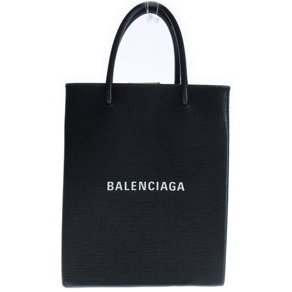 BALENCIAGA(バレンシアガ) ラージ ショッピングバッグ 2WAY ハンドバッグ ショルダーバッグ ブラック レザー 693805