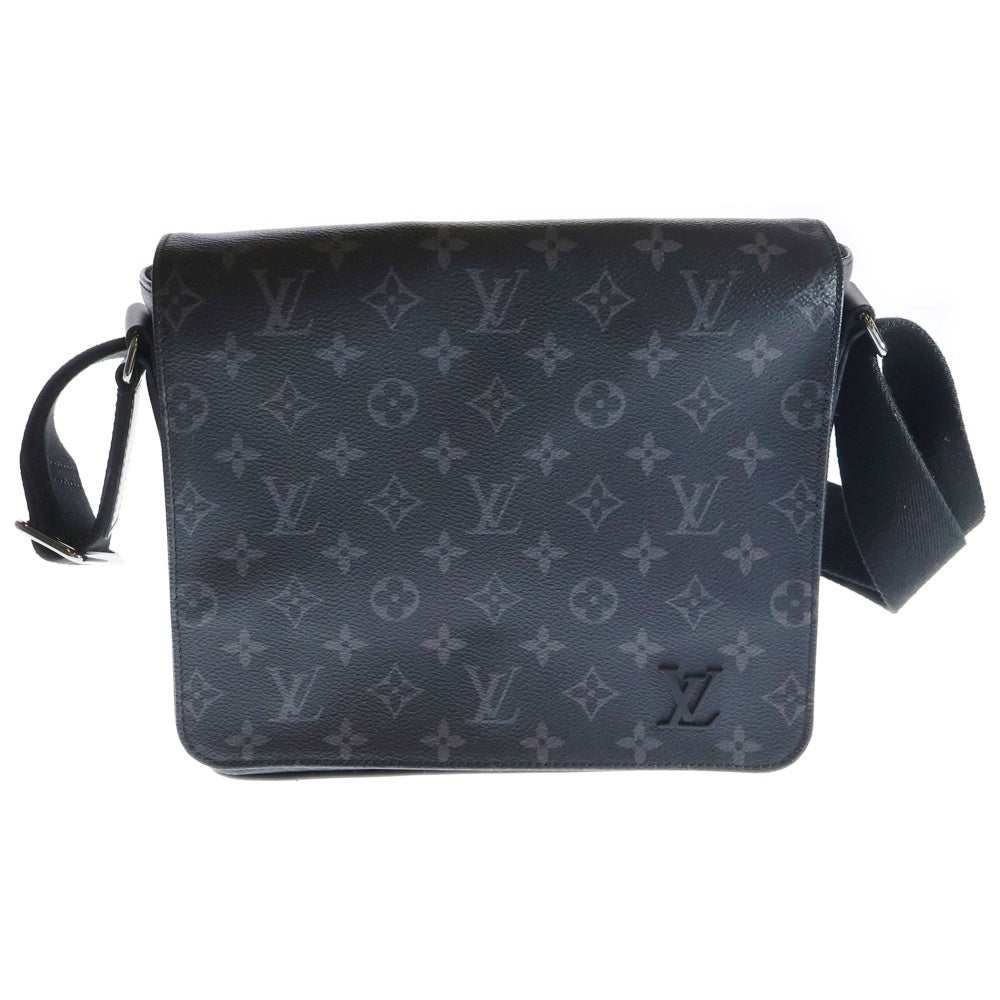 LOUIS VUITTON(ルイヴィトン) モノグラムエクリプス ディストリクトPM ショルダーバッグ ブラック PVC M44000