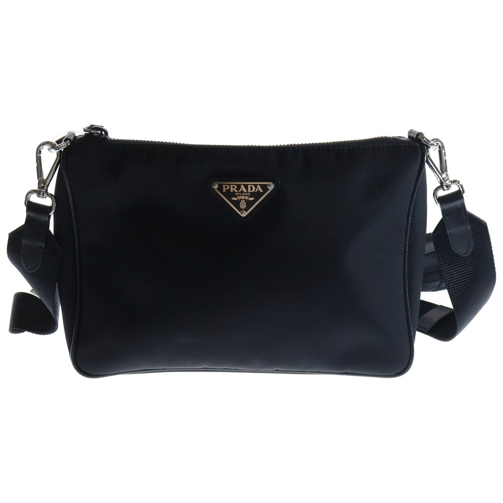 PRADA(プラダ) ショルダーバッグ ブラック ナイロン トライアングルロゴ 2VH113