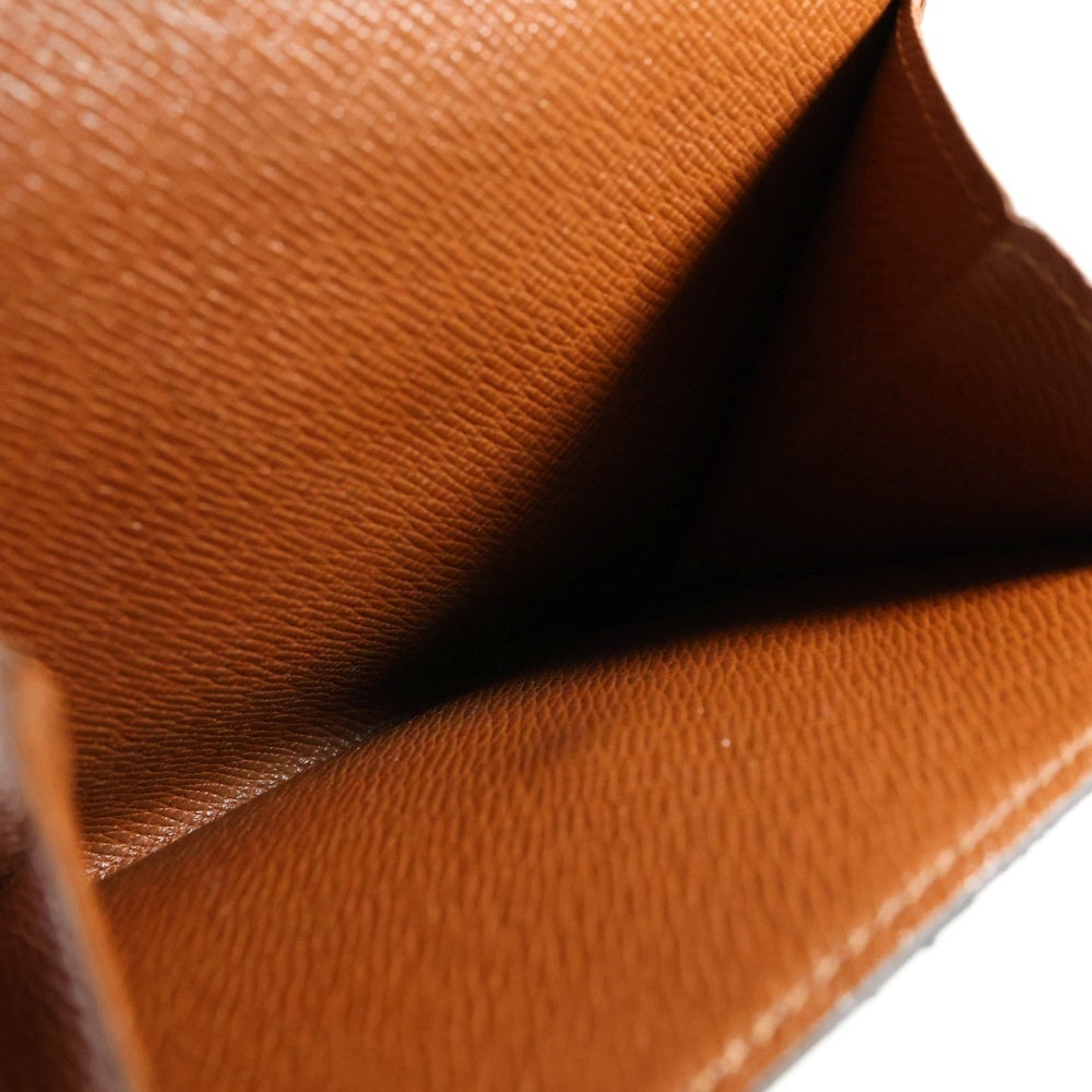 LOUIS VUITTON(ルイヴィトン) モノグラム ポルトモネビエカルトクレディ コンパクトウォレット 三つ折り財布 コインケース ブラウン ゴールド金具 PVC M61652