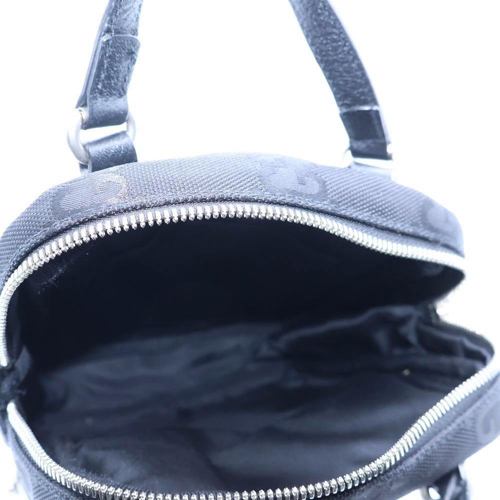 GUCCI(グッチ) GGナイロン オフザグリッド 2WAYショルダーバッグ ミニハンドバッグ ブラック シルバー金具 ナイロン×レザー 625850