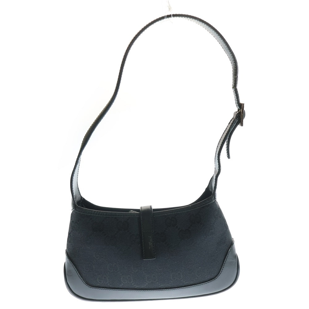 GUCCI(グッチ) GGキャンバス ジャッキー レザーワンショルダーバッグ ブラック レディース 0072039