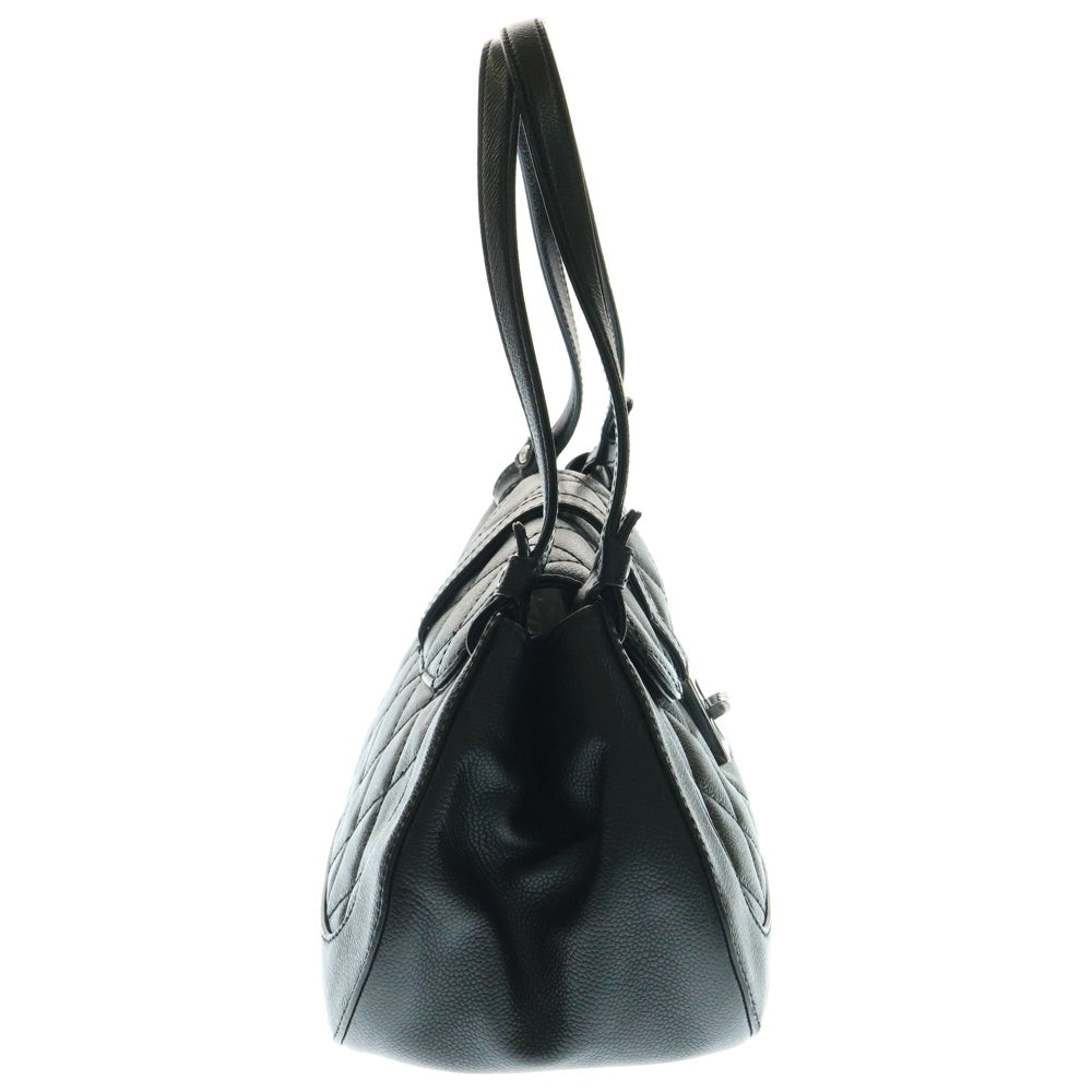 CHANEL(シャネル) マトラッセ 2.55 ハンドバッグ トートバッグ キャビアスキン ブラック シルバー金具