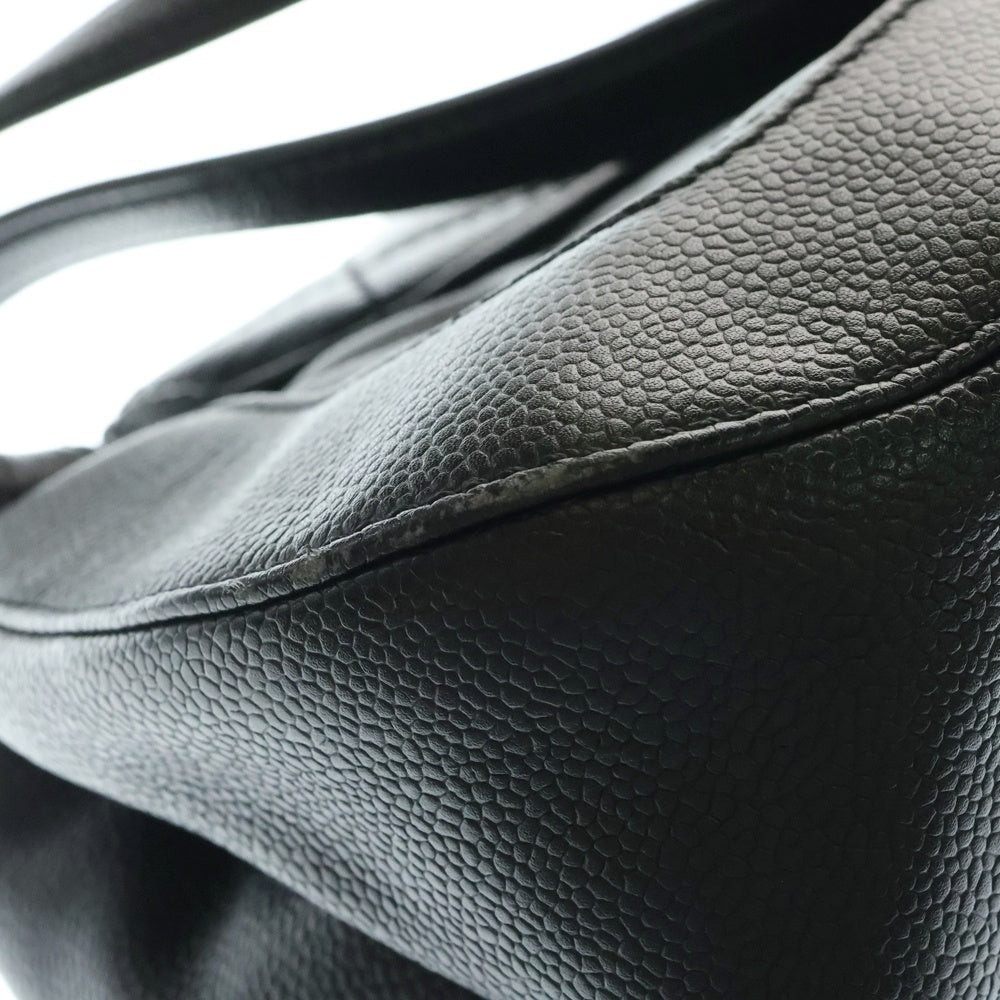 CHANEL(シャネル) マトラッセ 2.55 ハンドバッグ トートバッグ キャビアスキン ブラック シルバー金具