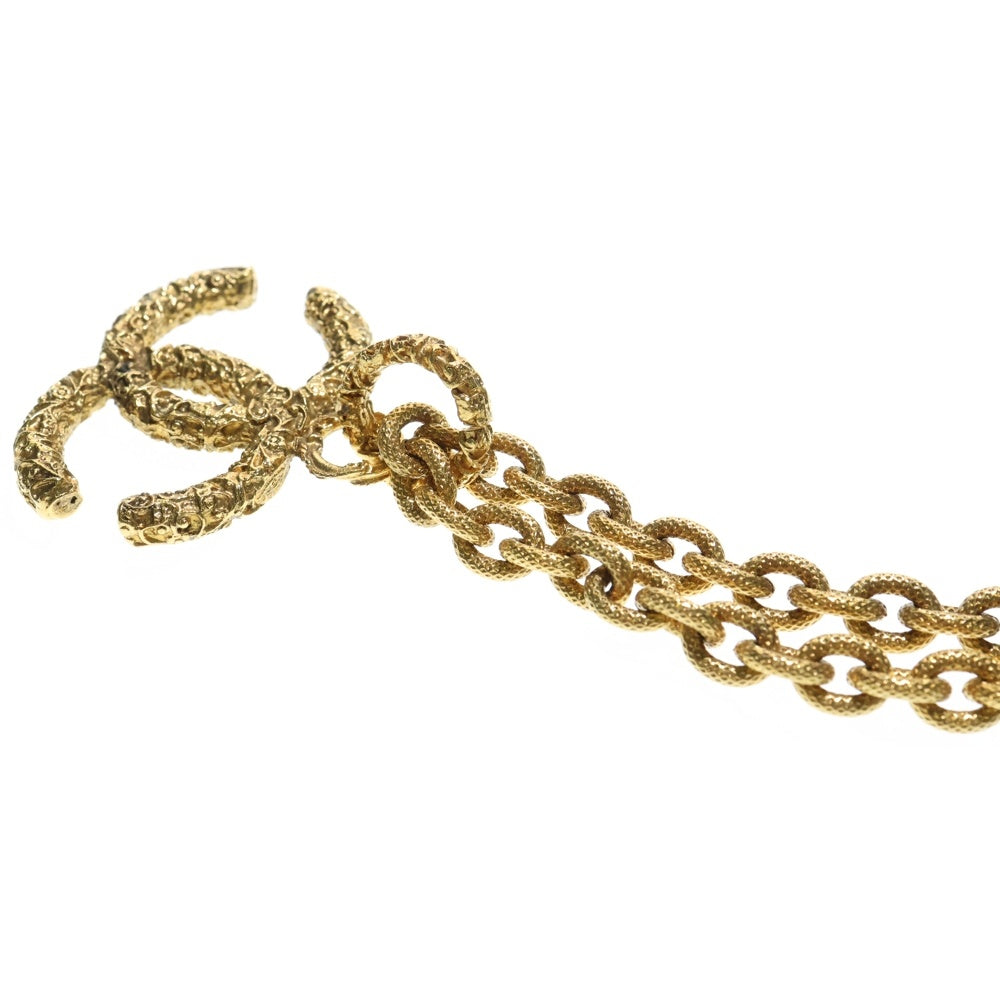 CHANEL(シャネル) ココマーク 溶岩 チェーンネックレス ペンダント ゴールド レディース 93A