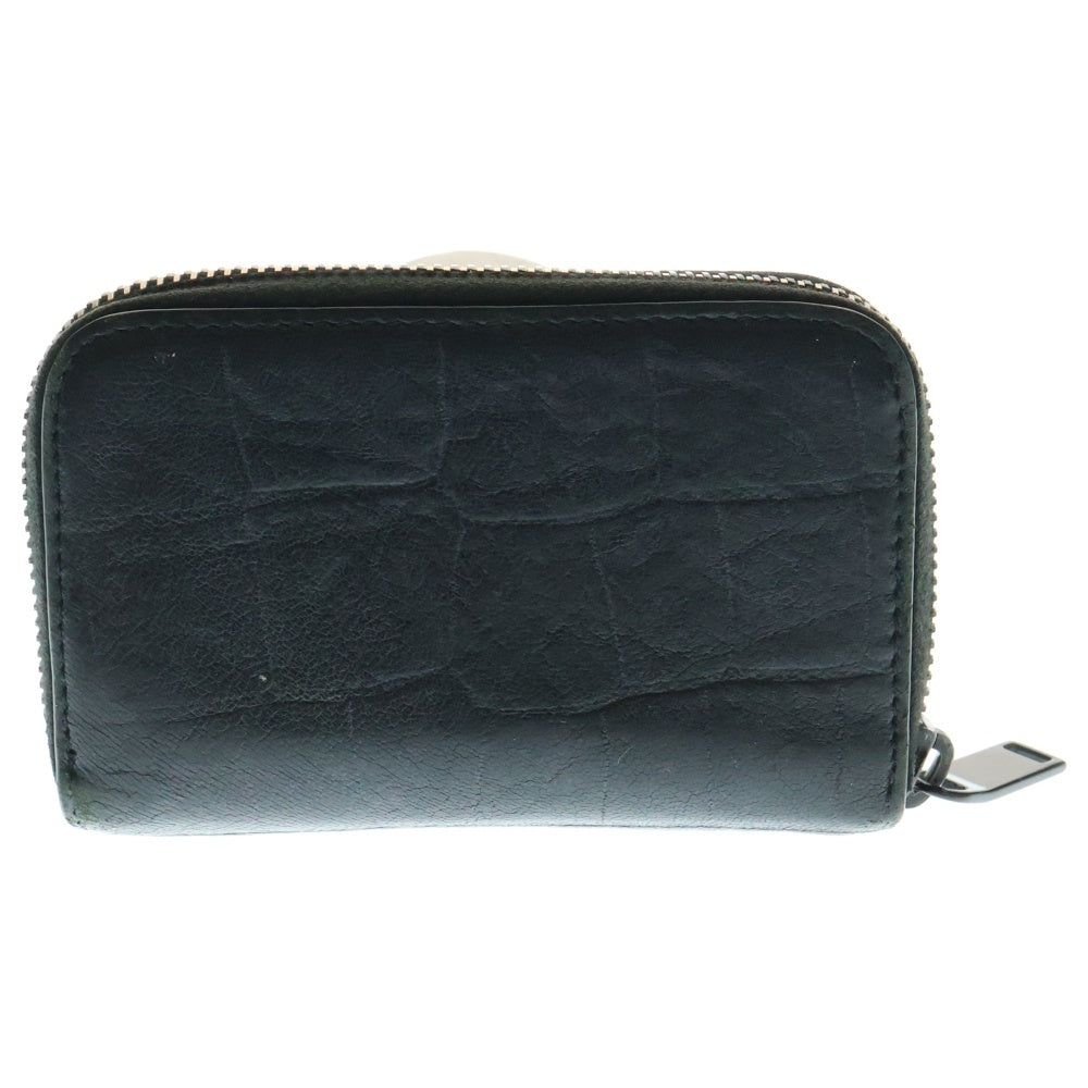 YVES SAINT LAURENT(イヴサンローラン) 財布 コインケース ロゴ ブラック 型押しクロコ 535411