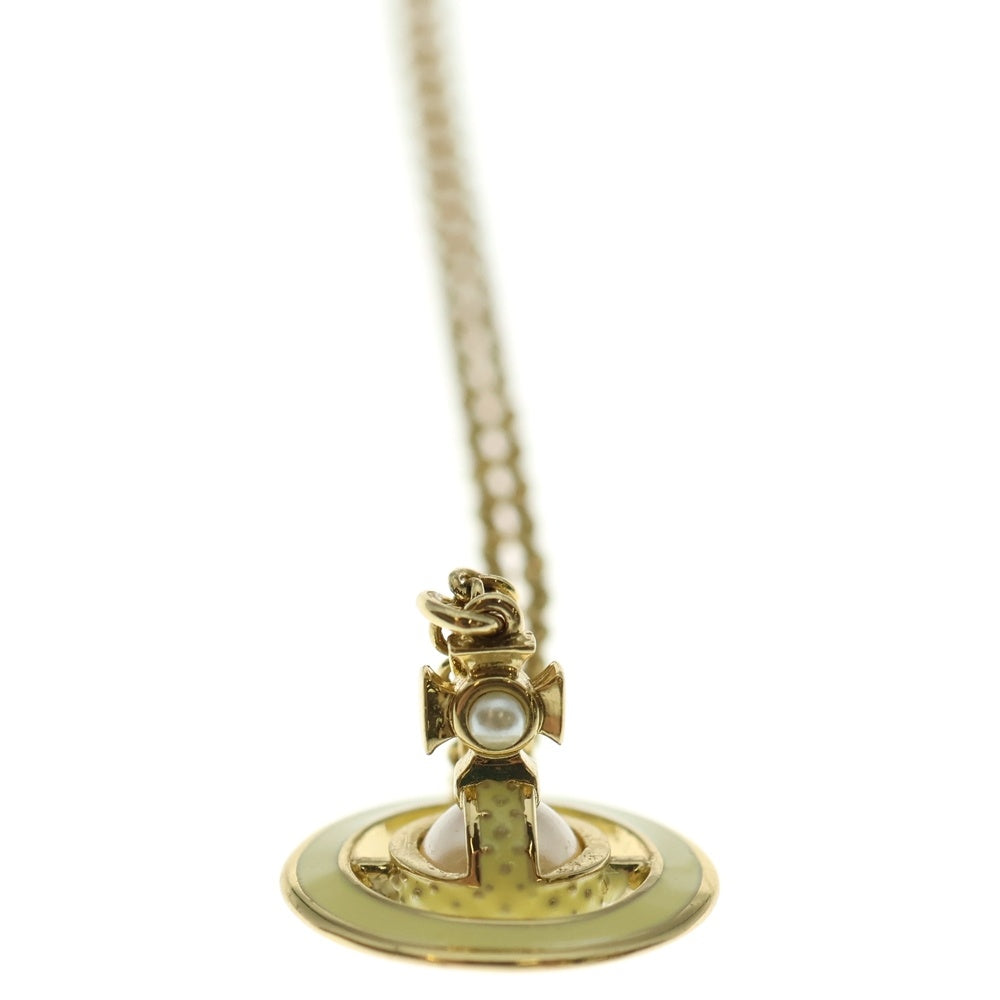 Vivienne Westwood(ヴィヴィアンウエストウッド) シモネッタ バス レリーフ ネックレス ペンダント チェーン イエロー ゴールド
