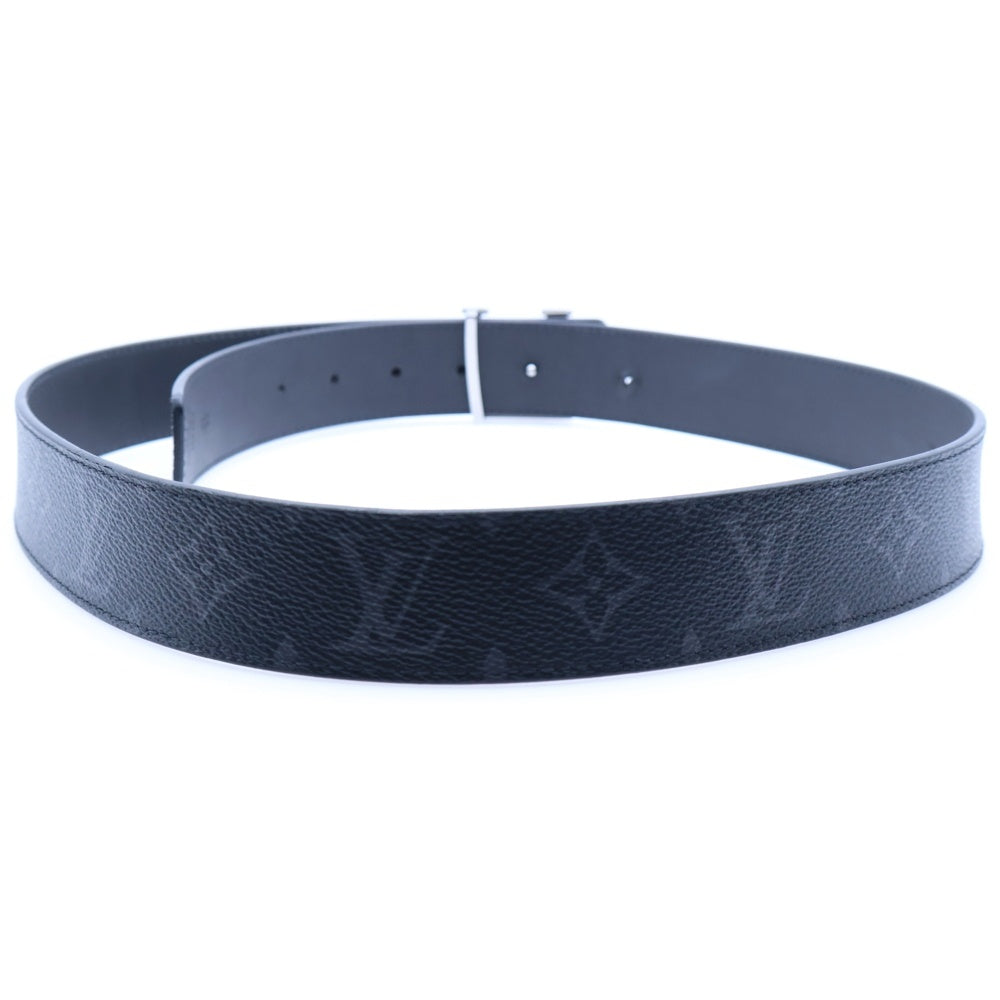 LOUIS VUITTON(ルイヴィトン) モノグラム エクリプス サンチュール LVイニシャル ベルト ブラック シルバー金具 M0450 JJ3293
