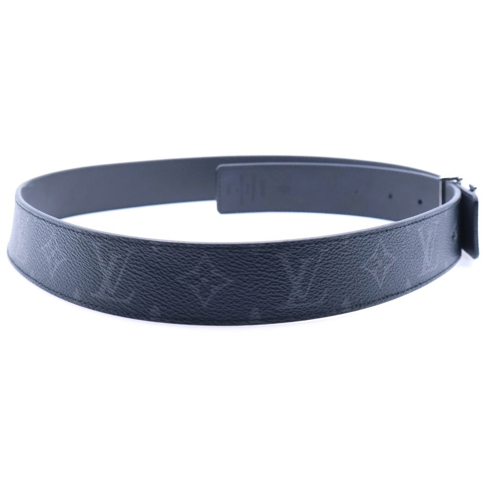 LOUIS VUITTON(ルイヴィトン) モノグラム エクリプス サンチュール LVイニシャル ベルト ブラック シルバー金具 M0450 JJ3293