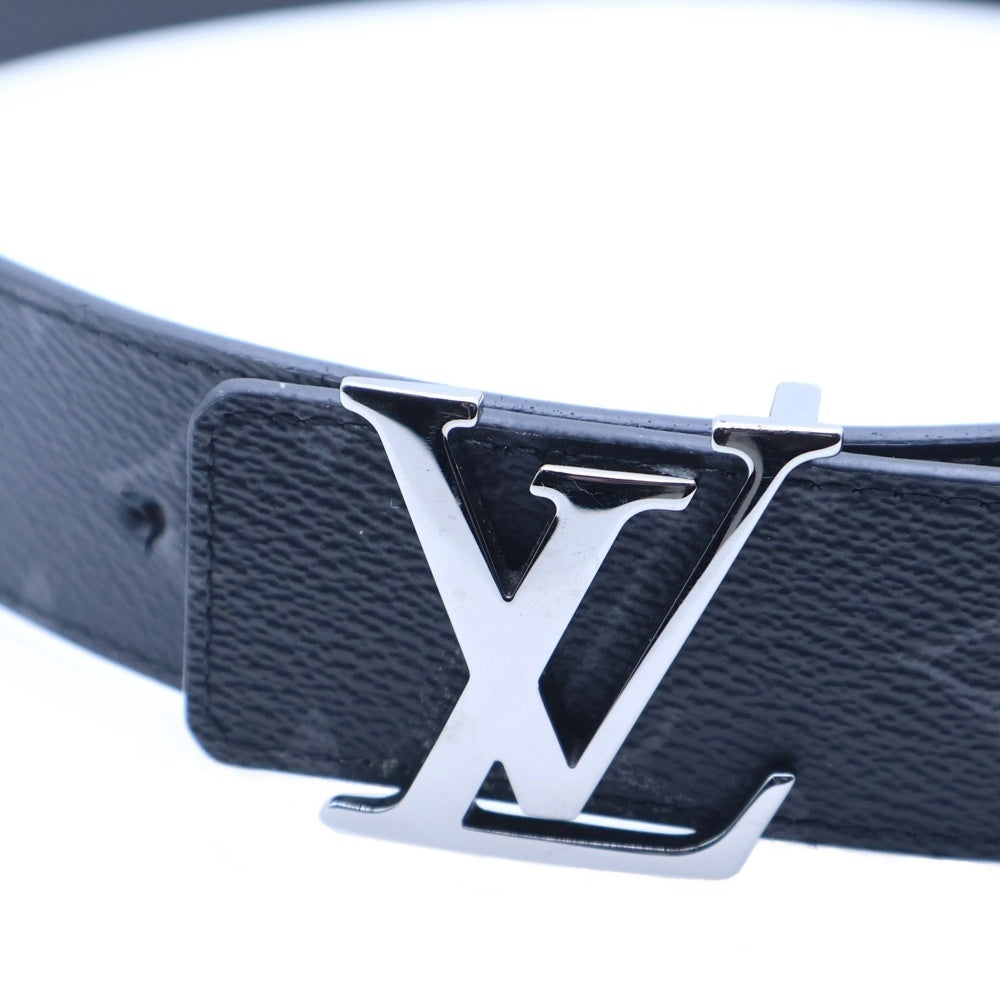 LOUIS VUITTON(ルイヴィトン) モノグラム エクリプス サンチュール LVイニシャル ベルト ブラック シルバー金具 M0450 JJ3293