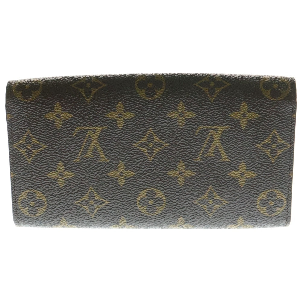 LOUIS VUITTON(ルイヴィトン) モノグラム ポシェット ポルトモネ クレディ ロングウォレット 長財布 カードケース ブラウン ゴールド金具 M61725