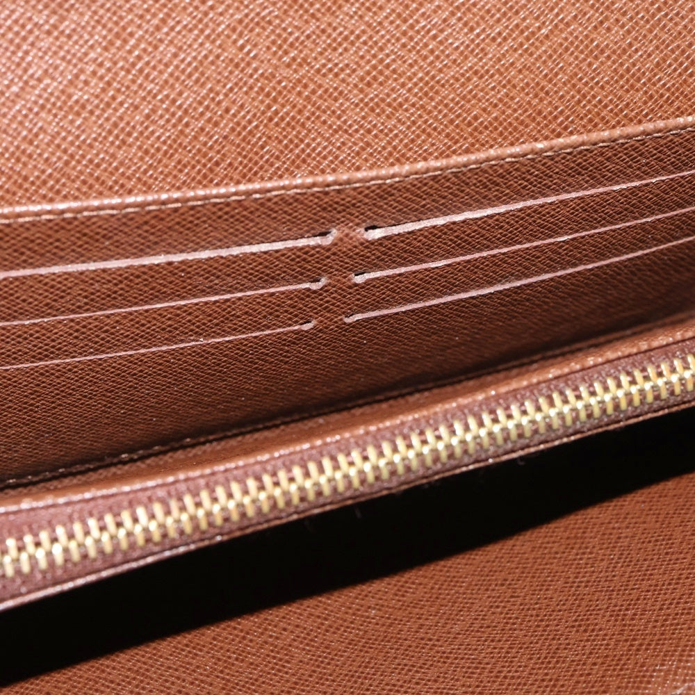 LOUIS VUITTON(ルイヴィトン) モノグラム ポシェット ポルトモネ クレディ ロングウォレット 長財布 カードケース ブラウン ゴールド金具 M61725