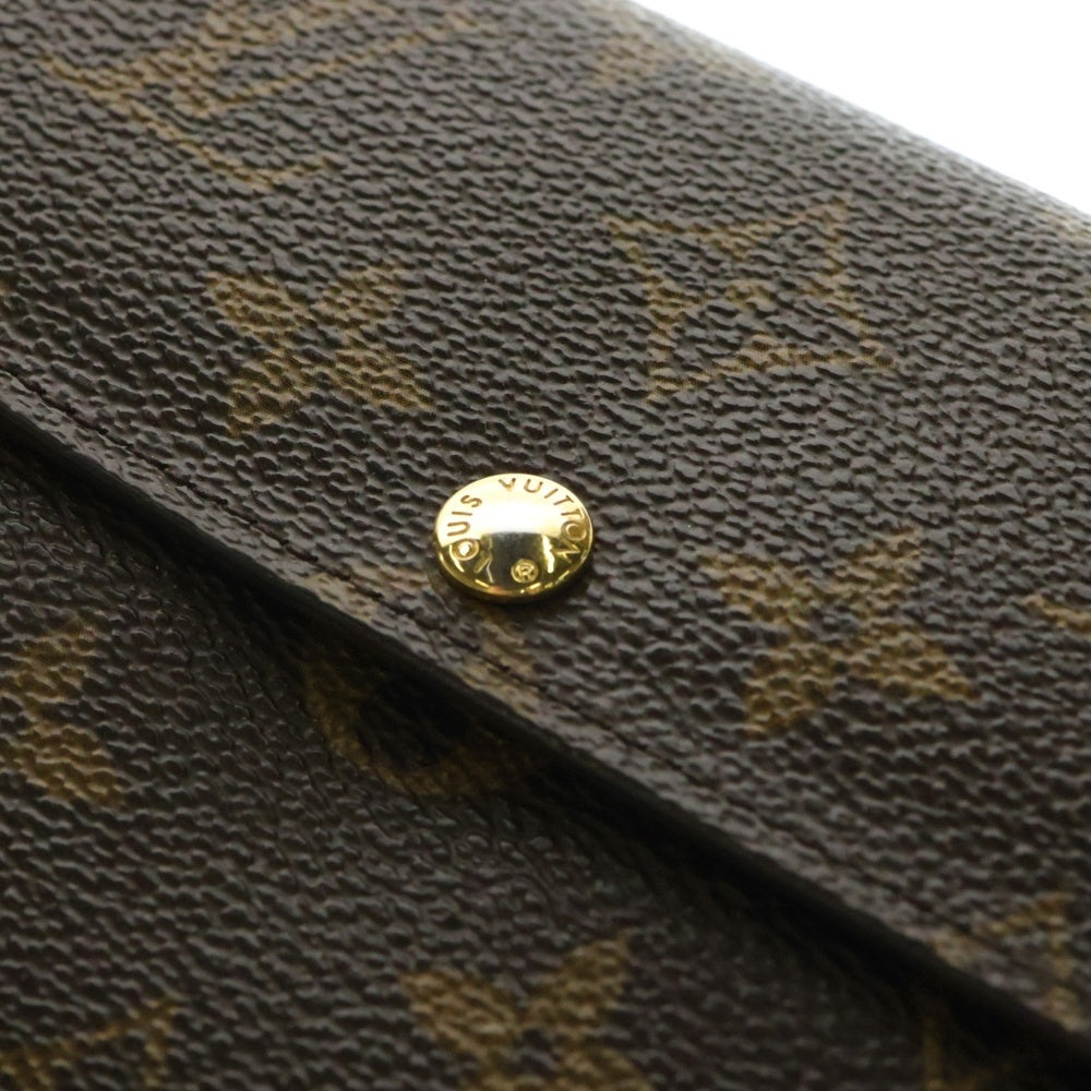 LOUIS VUITTON(ルイヴィトン) モノグラム ポシェット ポルトモネ クレディ ロングウォレット 長財布 カードケース ブラウン ゴールド金具 M61725