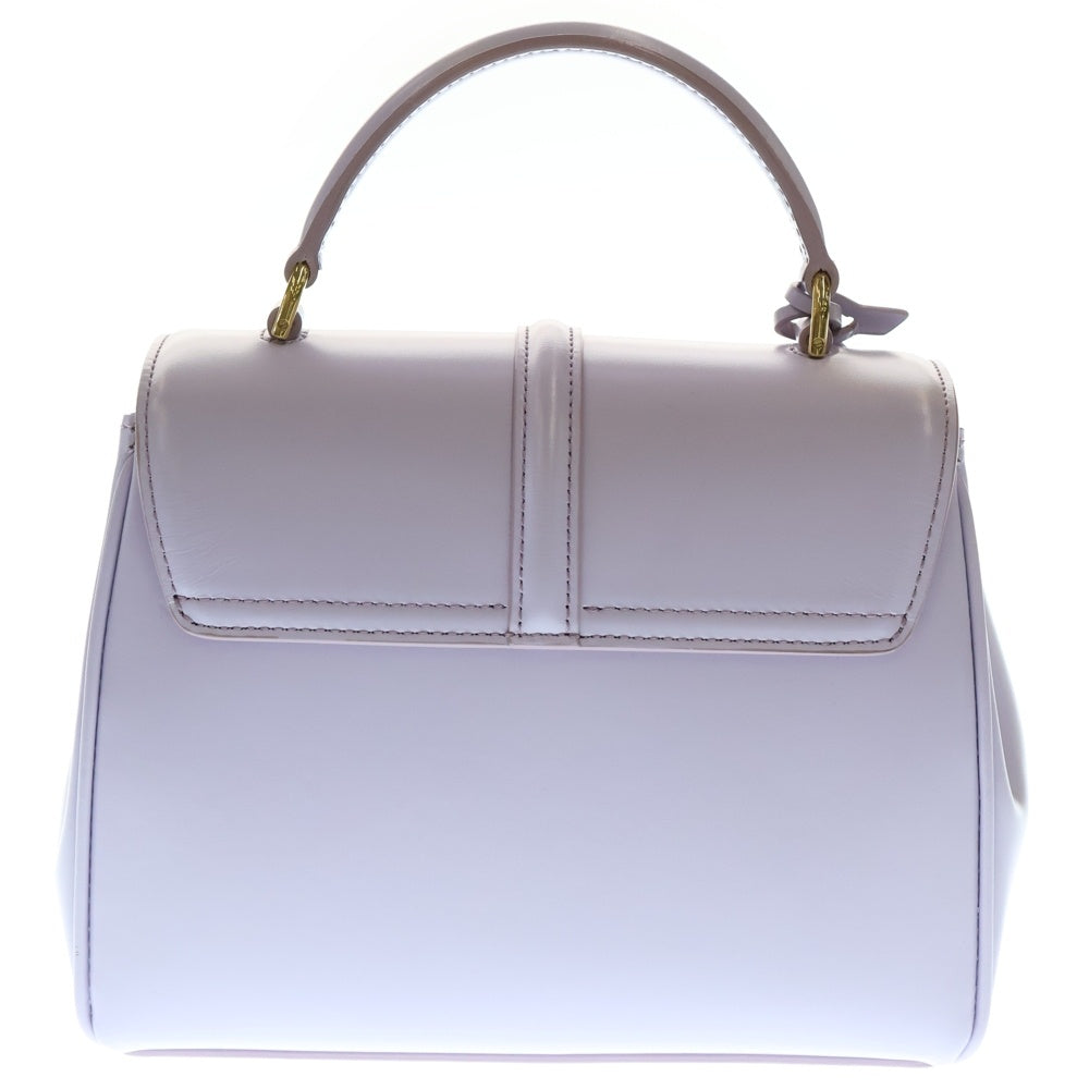CELINE(セリーヌ) セリーヌミニ セーズ 16 2WAYバッグ ミニハンドバッグ ショルダーバッグ ライトパープル ゴールド金具 カーフスキン