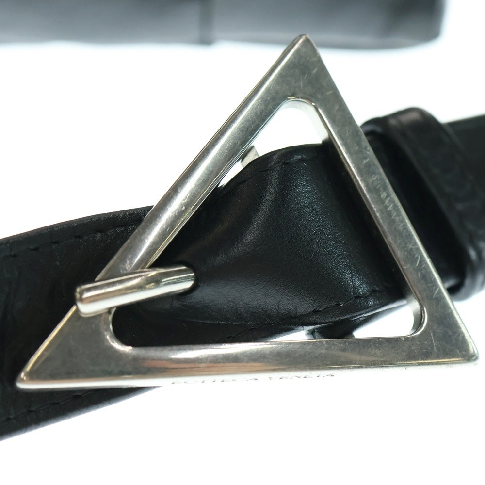 BOTTEGA VENETA(ボッテガヴェネタ) スモールカセット マキシイントレチャート ショルダーバッグ ミニバッグ レザー シルバー金具 ブラック 717587