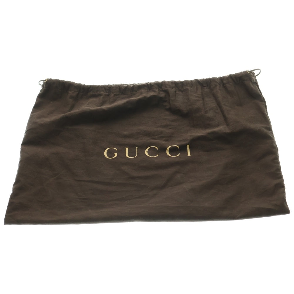 GUCCI(グッチ) ホースビット ショルダーバッグ パイソン ホワイト×グレー ゴールド金具 317636
