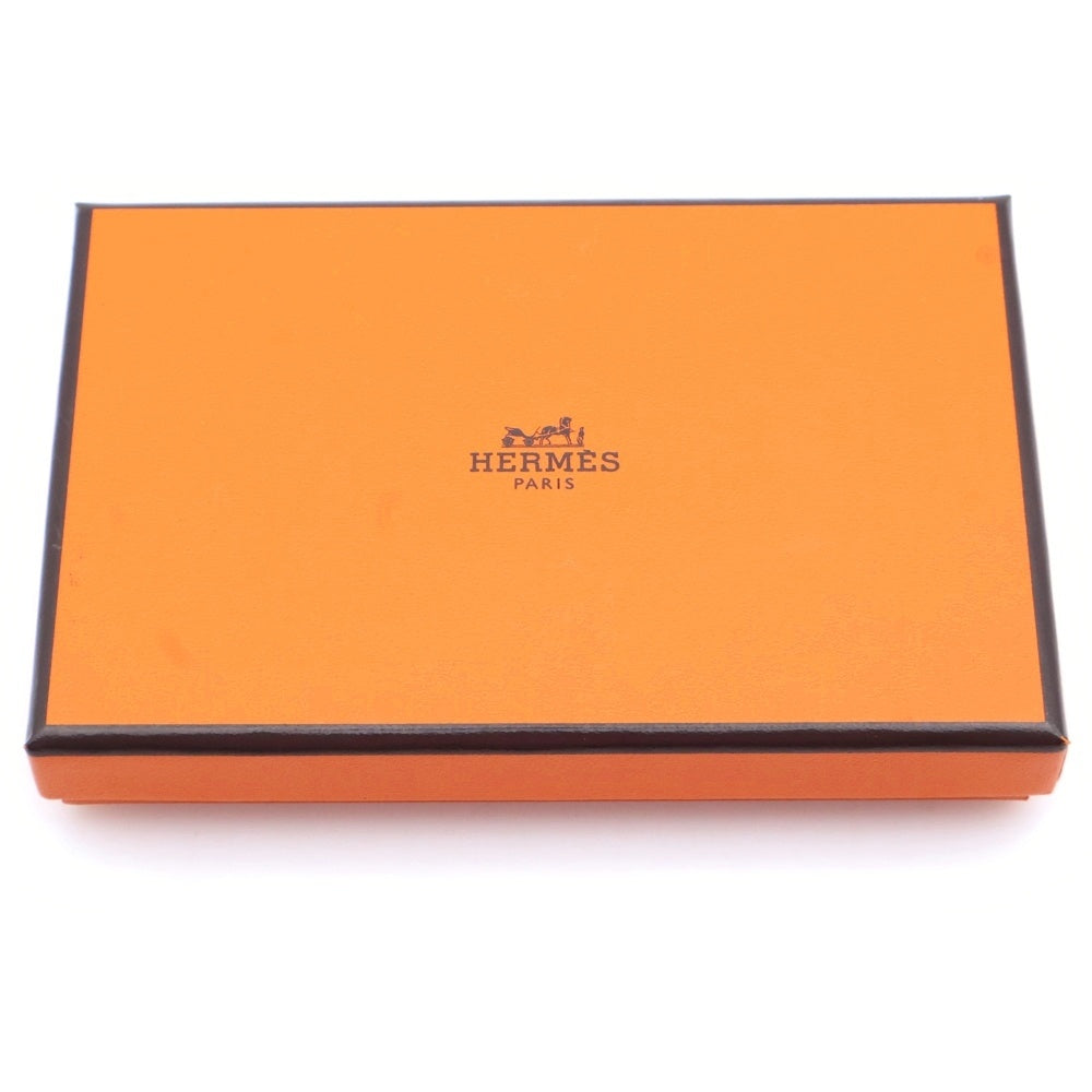 HERMES(エルメス) カルヴィ ローズエクストリーム シェーブル レザー カード コインケース U刻印 ピンク