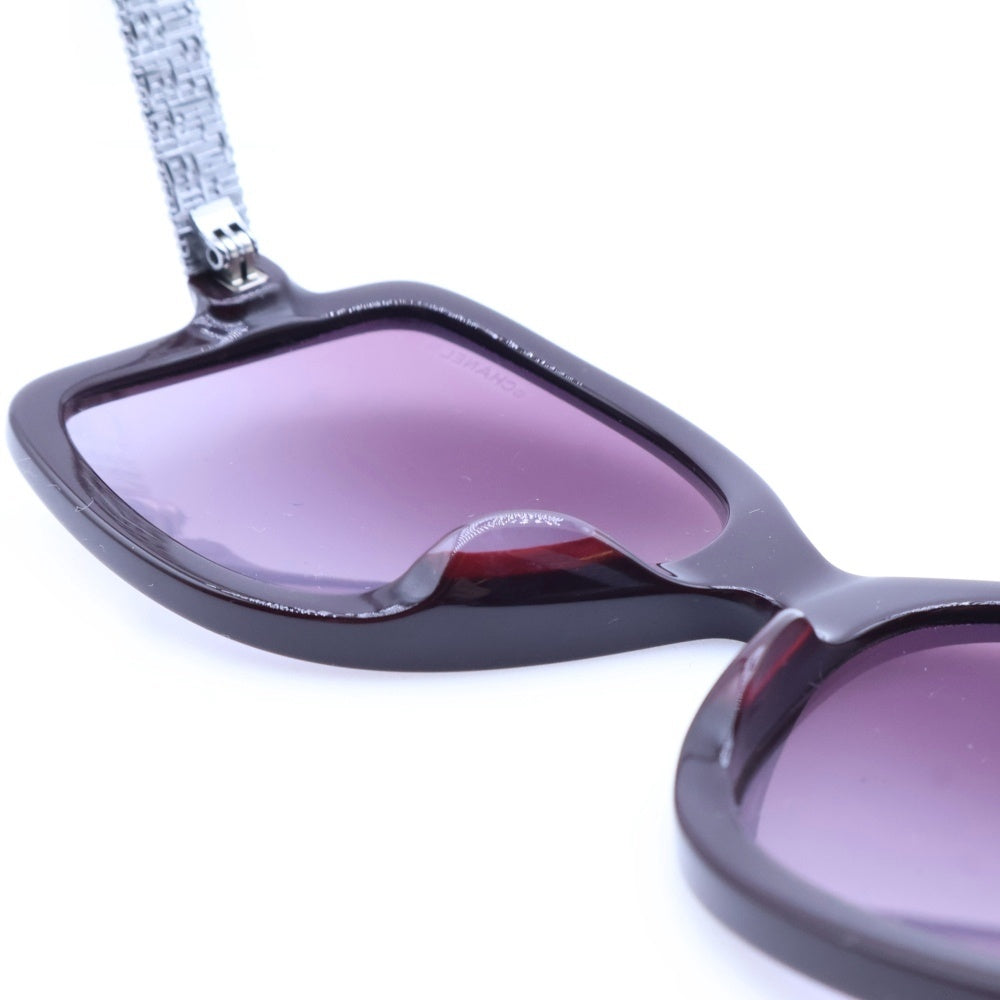 CHANEL(シャネル) ボーイフレンドツイードサングラス 5383-A バーガンディ ワインレッド