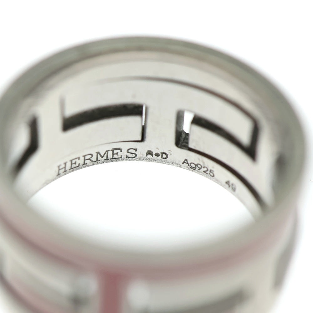 HERMES(エルメス) ムーブアッシュ リング シルバー×ピンク 925