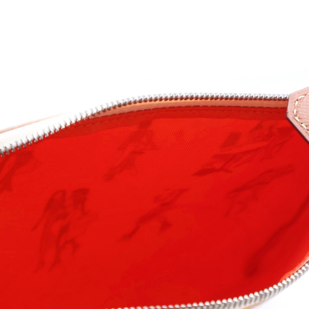 HERMES(エルメス) シルキーポケット メイクポーチ ケース ポーチ 収納 マルチカラー オレンジ シルク Y刻印 シルバー金具