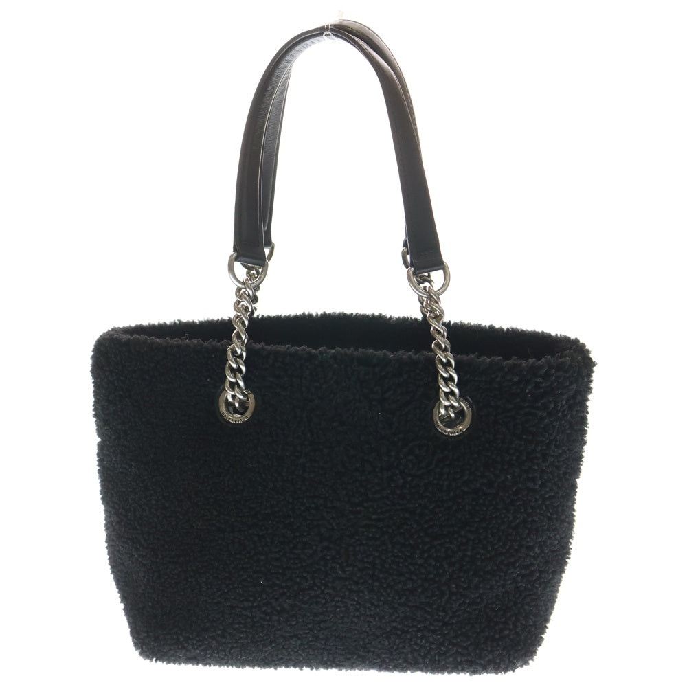 BALENCIAGA(バレンシアガ) DUTY FREE スモール ボア トートバッグ ハンドバッグ ブラック×ホワイト 759941・1000 シルバー金具