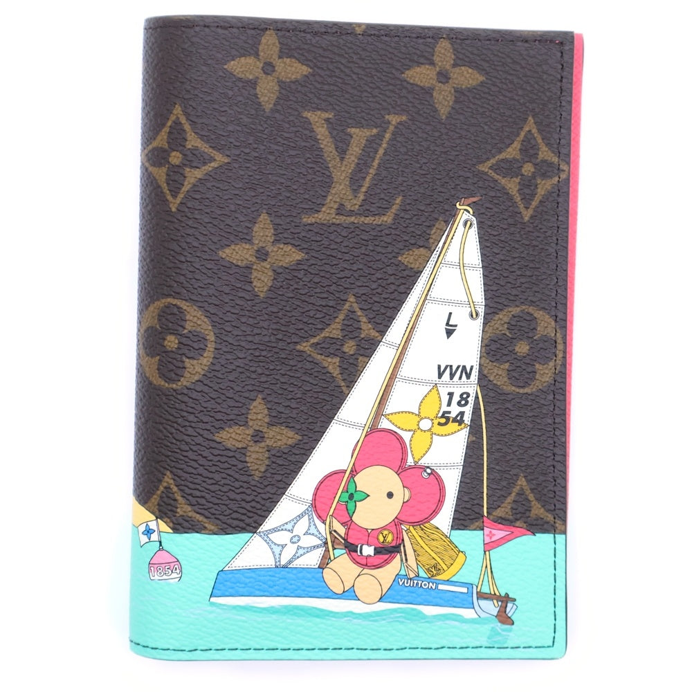 LOUIS VUITTON(ルイヴィトン) クーヴェルテュール パスポール ヴィヴィエンヌ パスポートケース パスポートホルダー 手帳カバー ブックカバー ブラウン PVC M82625 レディース