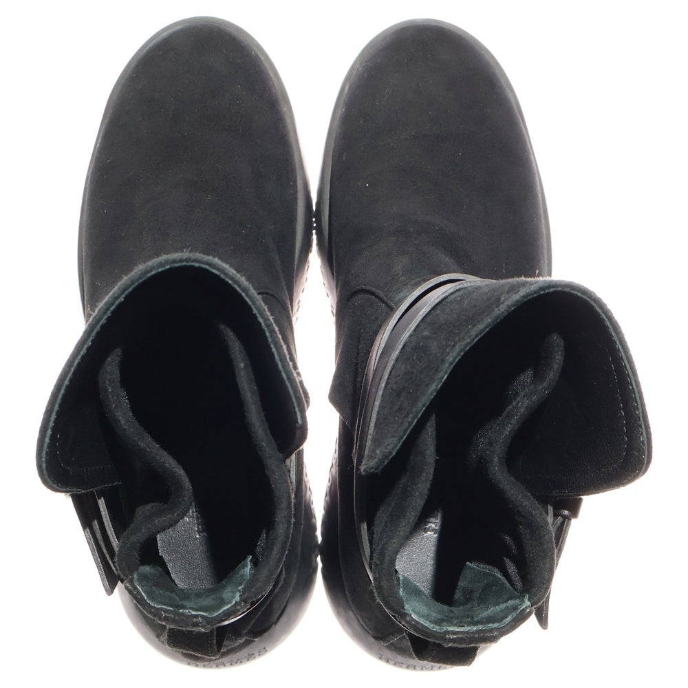 HERMES(エルメス) スエードレザー ベルテッド ハイカットシューズ スニーカー ブラック レディース