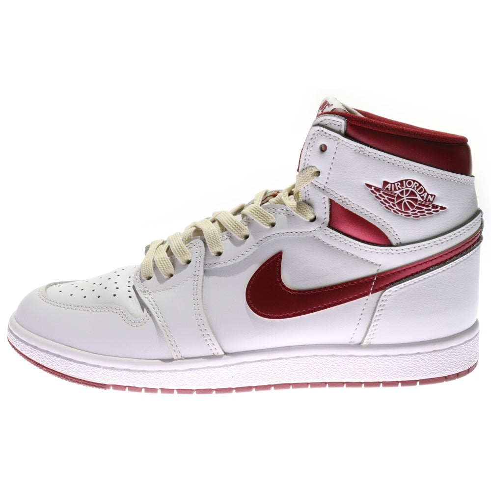 NIKE(ナイキ) AIR JORDAN 1 HIGH 85 METALLIC BURGUNDY エアジョーダン1 85 ハイカットスニーカー メタリックバーガンディ ホワイト/レッド US10.5/28.5cm BQ4422-161