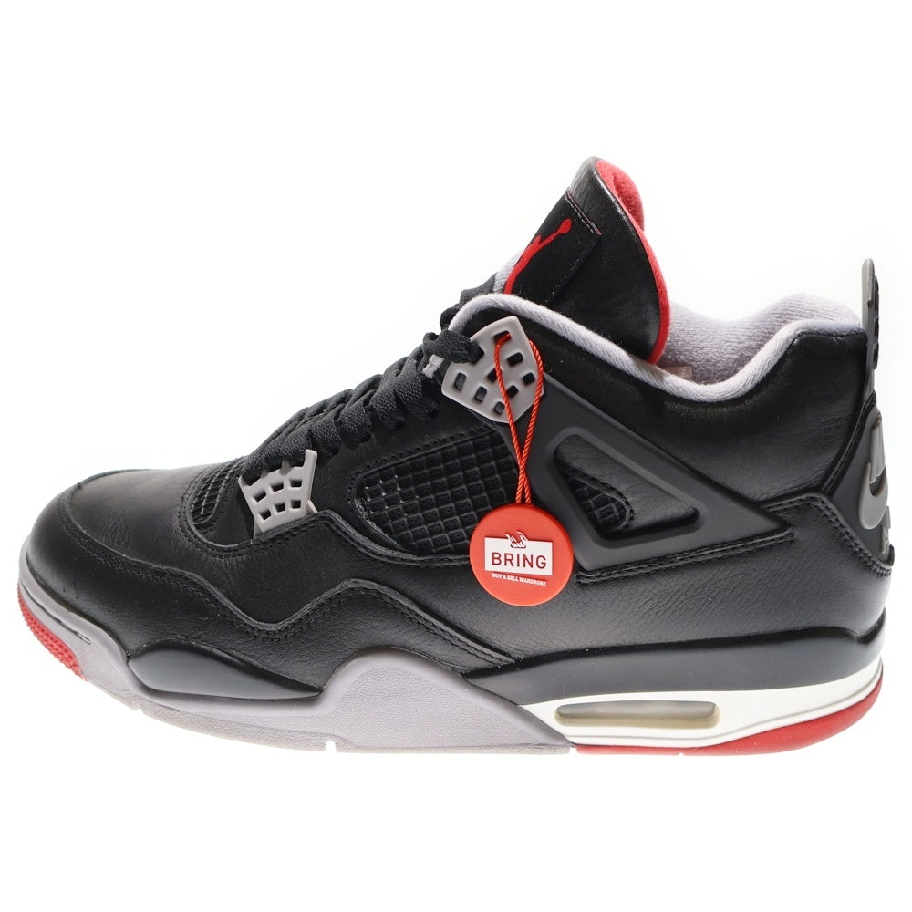 NIKE(ナイキ) AIR JORDAN 4 RETRO Bred Reimagined エアジョーダン4レトロブレッドリイマジンド ローカットスニーカー ブラック US10.5/28.5cm FV5029-006