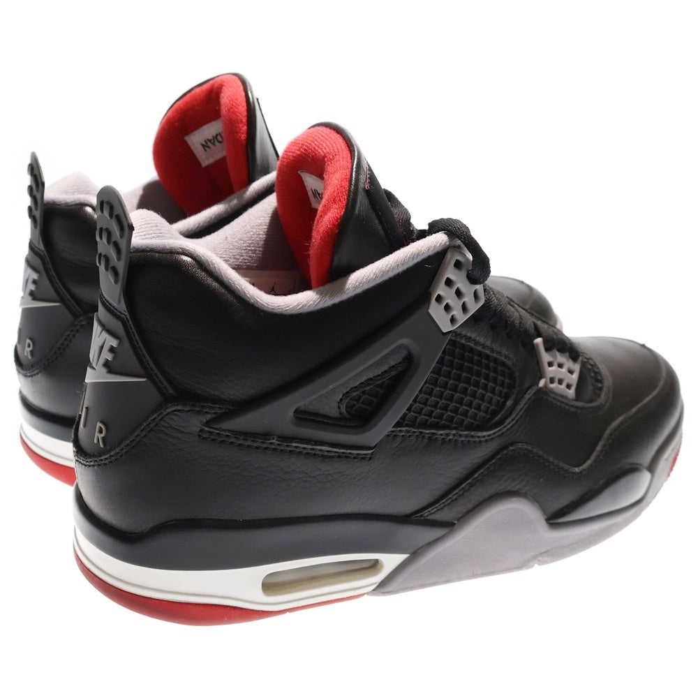 NIKE(ナイキ) AIR JORDAN 4 RETRO Bred Reimagined エアジョーダン4レトロブレッドリイマジンド ローカットスニーカー ブラック US10.5/28.5cm FV5029-006