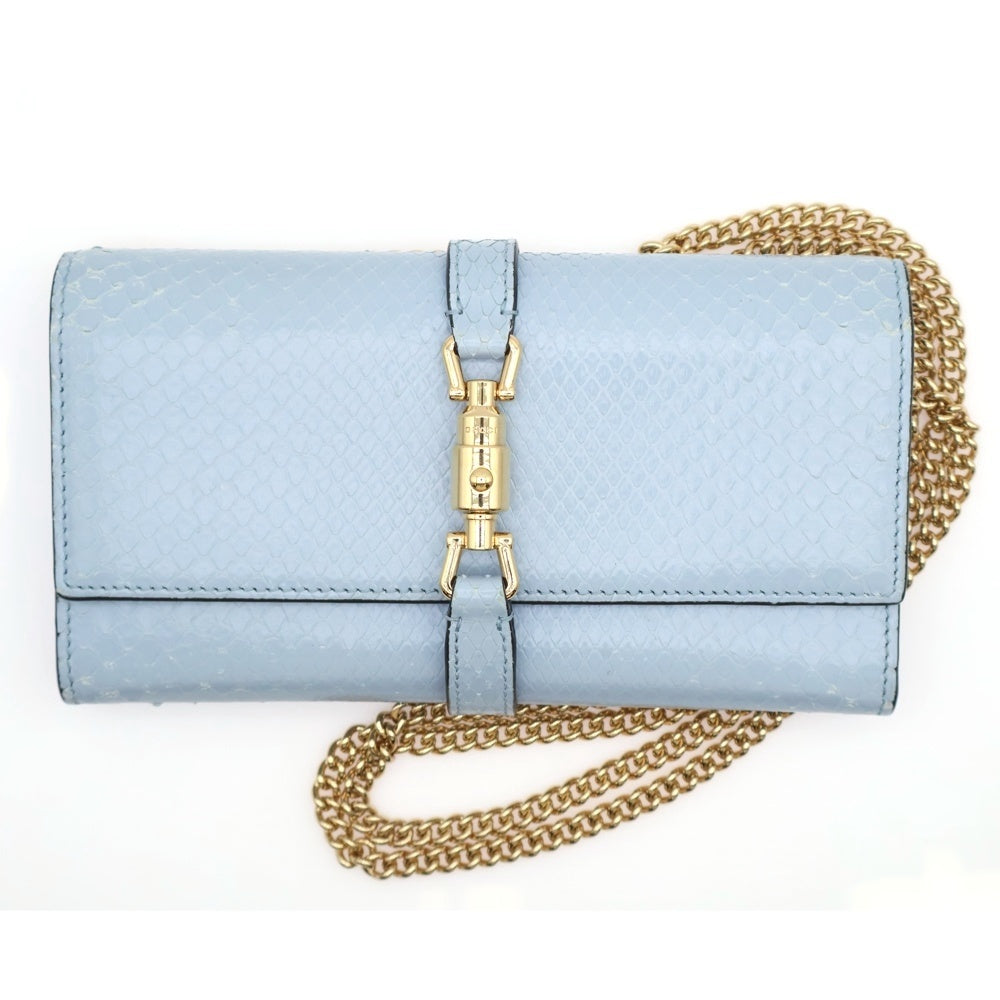 GUCCI(グッチ) チェーンウォレット ショルダーバッグ パイソン ライト