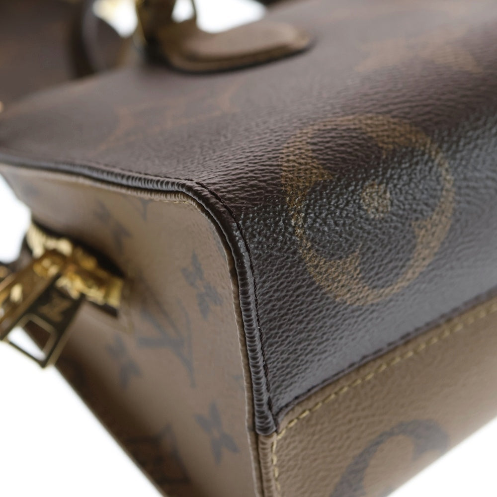 LOUIS VUITTON(ルイヴィトン) モノグラム ジャイアント リバース オンザゴーEW 2WAY レザーハンドバッグ ショルダーバッグ ブラウン M46653 レディース
