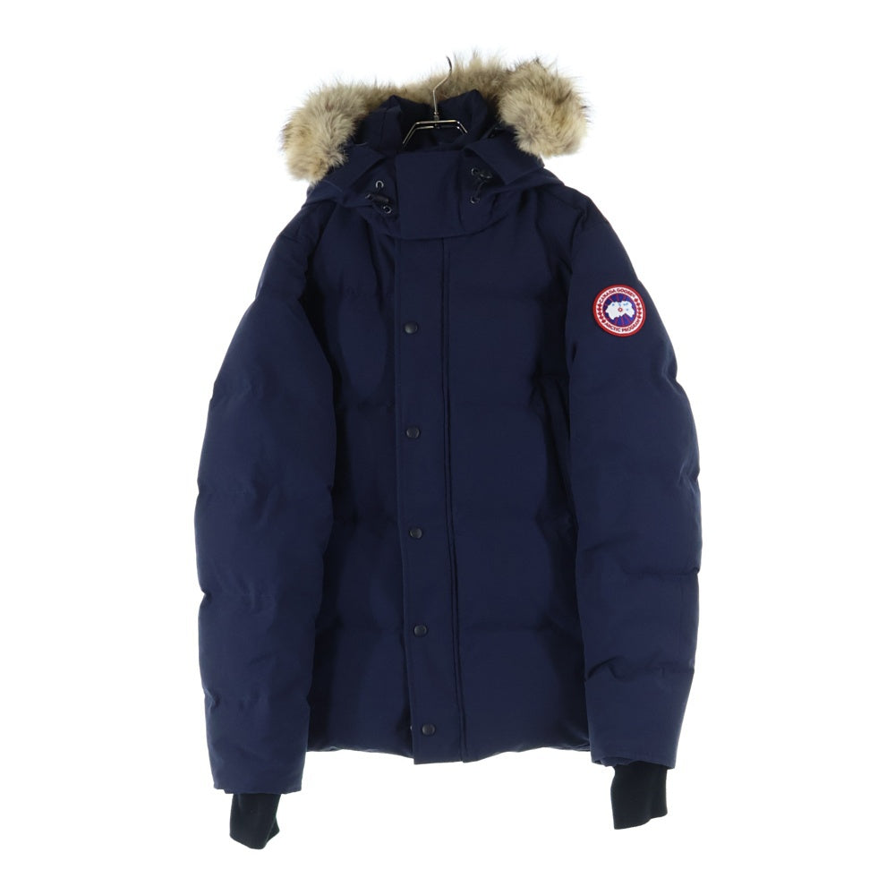 CANADA GOOSE(カナダグース) WYNDHAM PARKA ウィンダム パーカー ワッペンロゴ ジップアップ ダウンジャケット ネイビー 3808MA