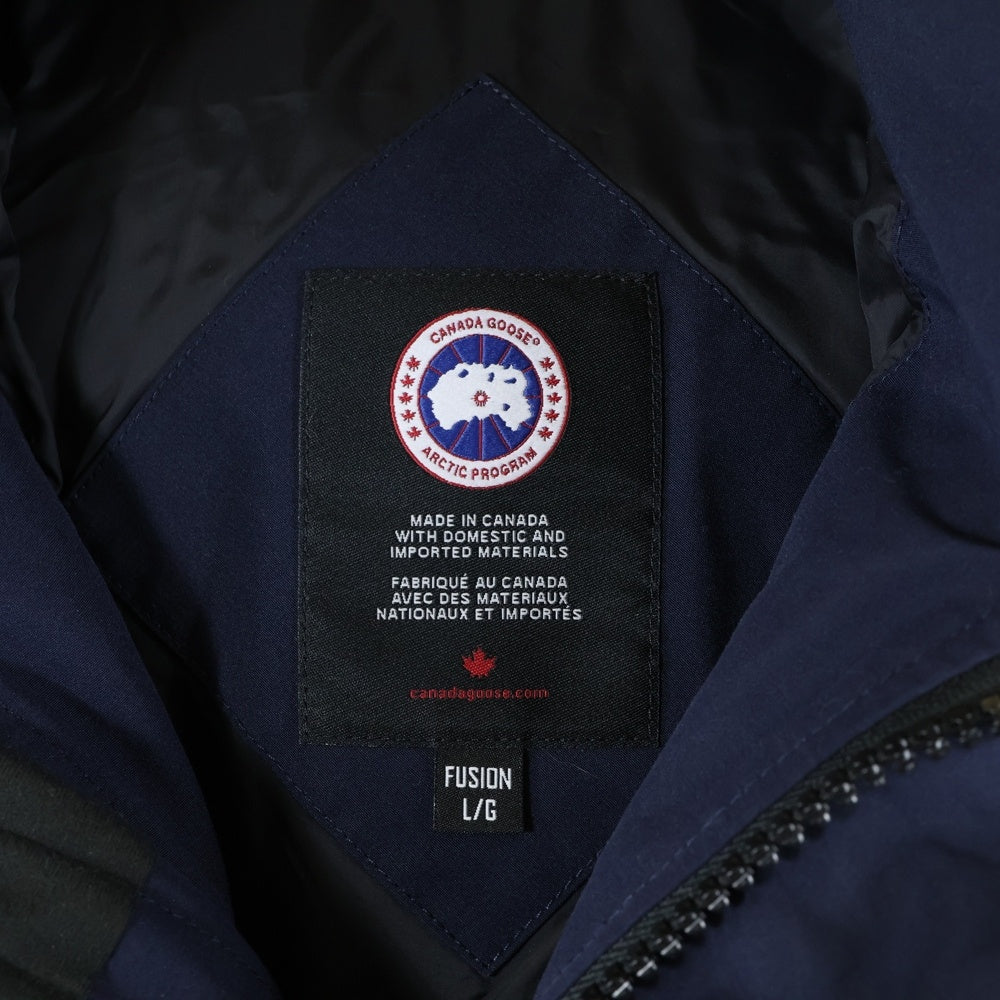 CANADA GOOSE(カナダグース) WYNDHAM PARKA ウィンダム パーカー ワッペンロゴ ジップアップ ダウンジャケット ネイビー 3808MA