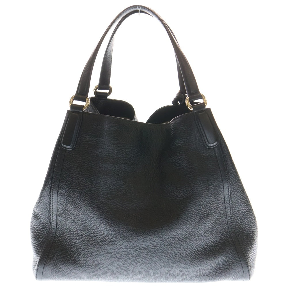 GUCCI(グッチ) ソーホー インターロッキングG ブラック レザー ハンドバッグ 282309