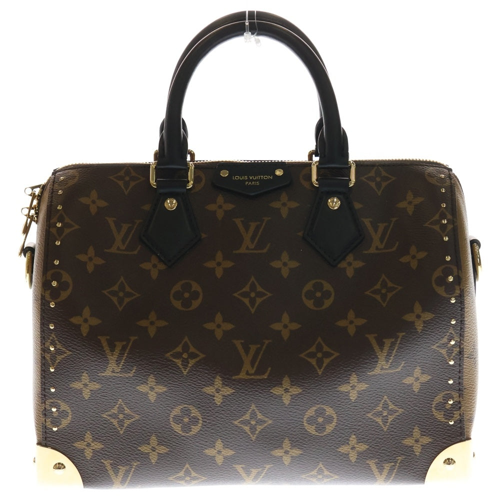 LOUIS VUITTON(ルイヴィトン) スピーディ トランク25 モノグラム リバース PVC レザー 2WAY ハンド ショルダーバッグ ブラウン M26181 レディース