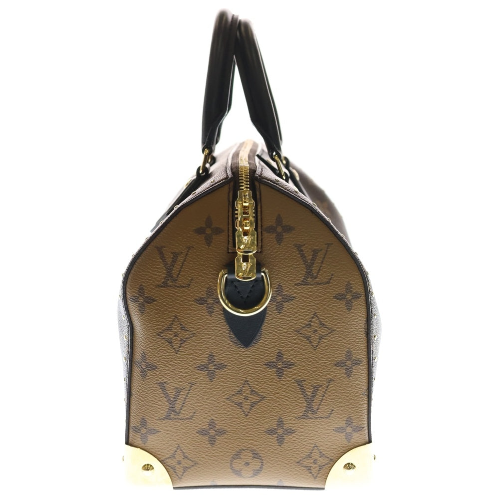 LOUIS VUITTON(ルイヴィトン) スピーディ トランク25 モノグラム リバース PVC レザー 2WAY ハンド ショルダーバッグ ブラウン M26181 レディース
