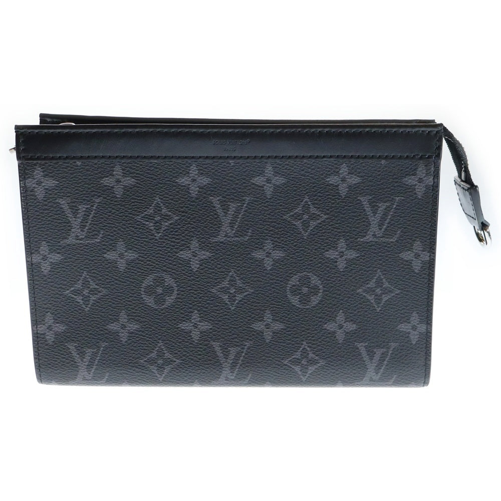 LOUIS VUITTON(ルイヴィトン) モノグラムエクリプス ガストン・ウェアラブル ウォレット ショルダーバッグ ミニバッグ ブラック レザー×PVC M81124 シルバー金具 レディース