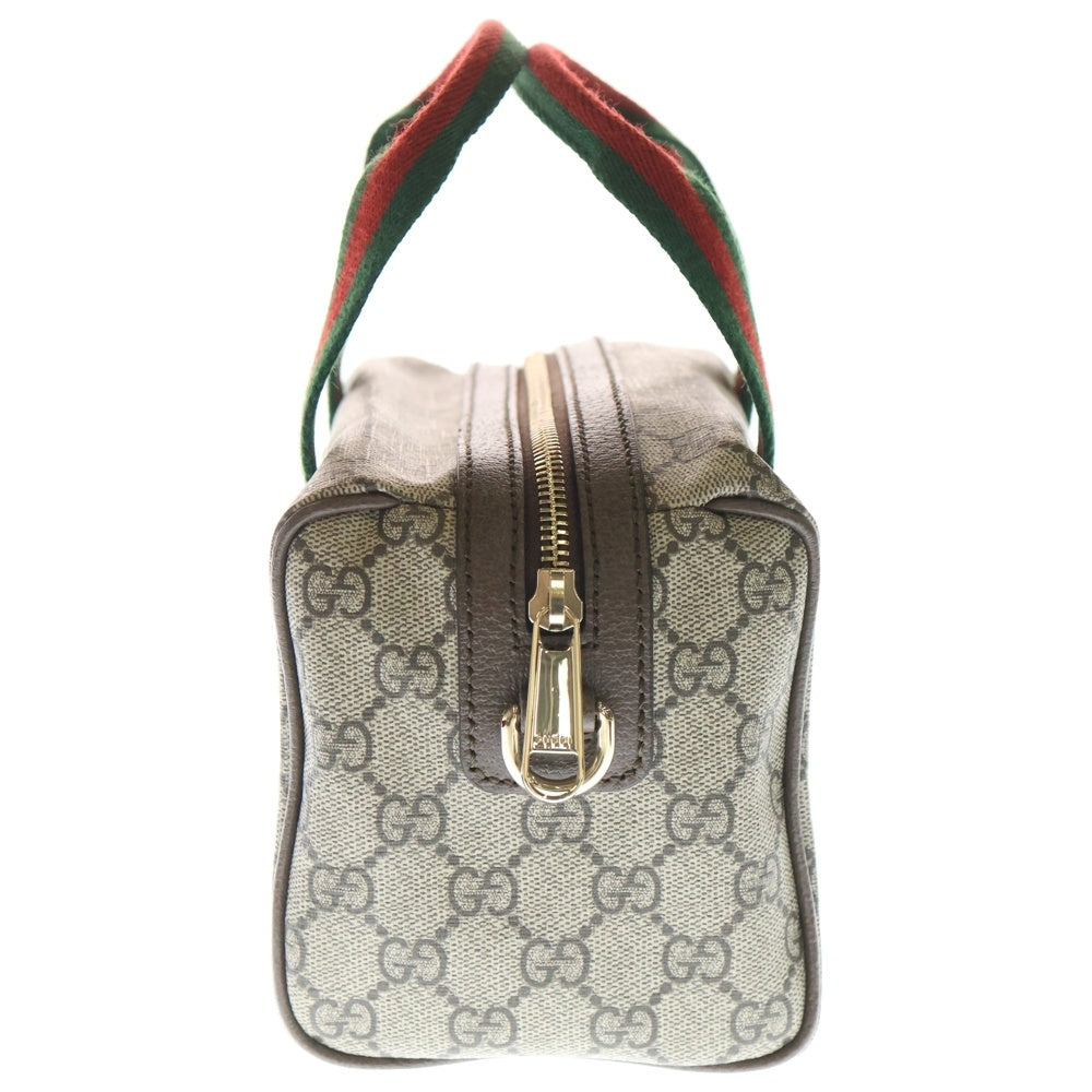 GUCCI(グッチ) GGスプリーム オフィディア Mini GG 2WAYバッグ ショルダーバッグ ハンドバッグ ブラウン×ベージュ レザー×PVC 859975 ゴールド金具 レディース