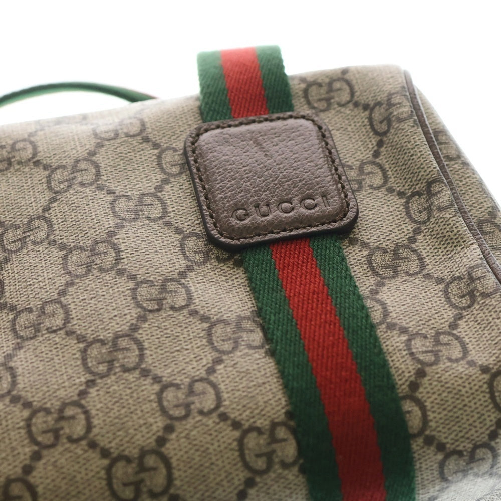 GUCCI(グッチ) GGスプリーム オフィディア Mini GG 2WAYバッグ ショルダーバッグ ハンドバッグ ブラウン×ベージュ レザー×PVC 859975 ゴールド金具 レディース