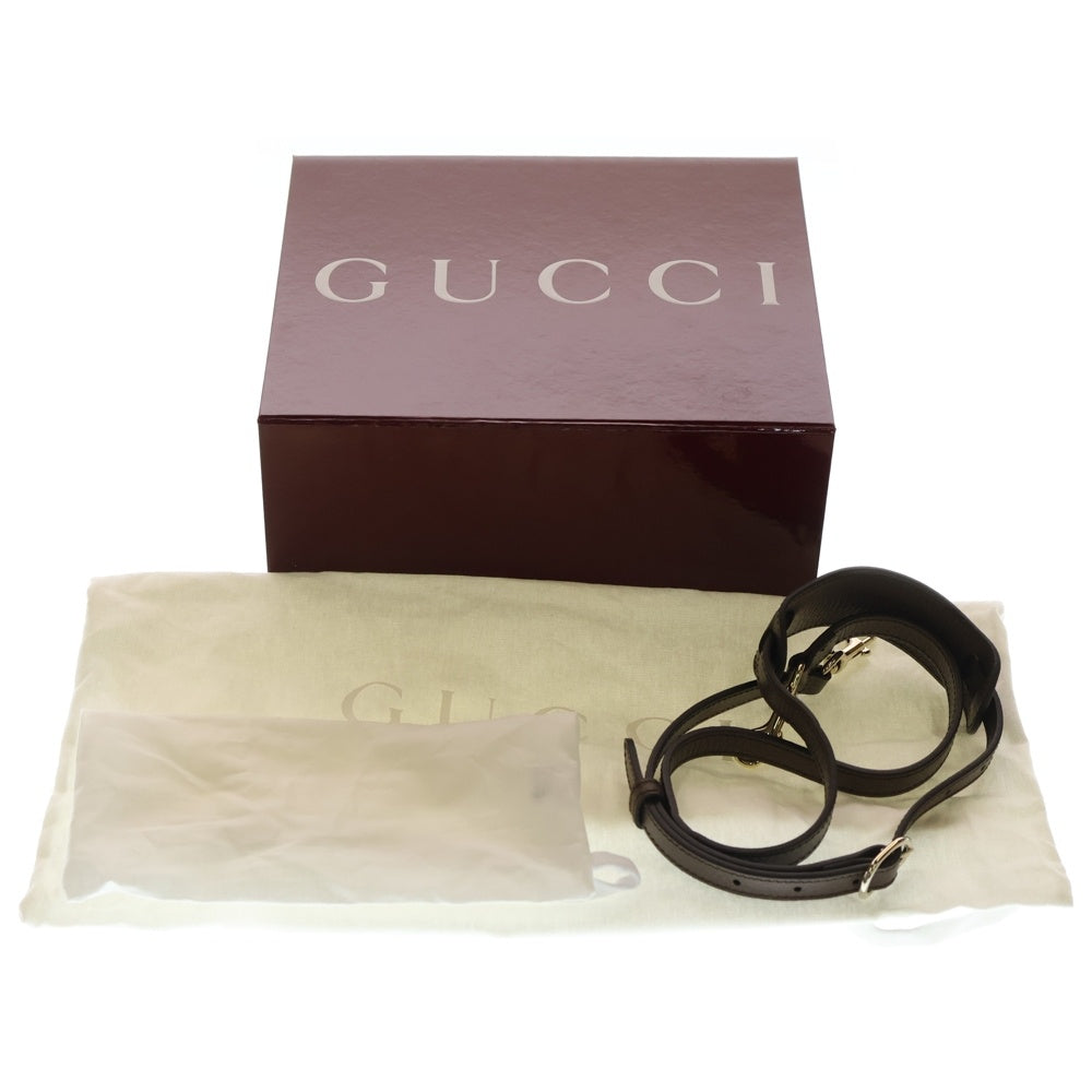 GUCCI(グッチ) GGスプリーム オフィディア Mini GG 2WAYバッグ ショルダーバッグ ハンドバッグ ブラウン×ベージュ レザー×PVC 859975 ゴールド金具 レディース