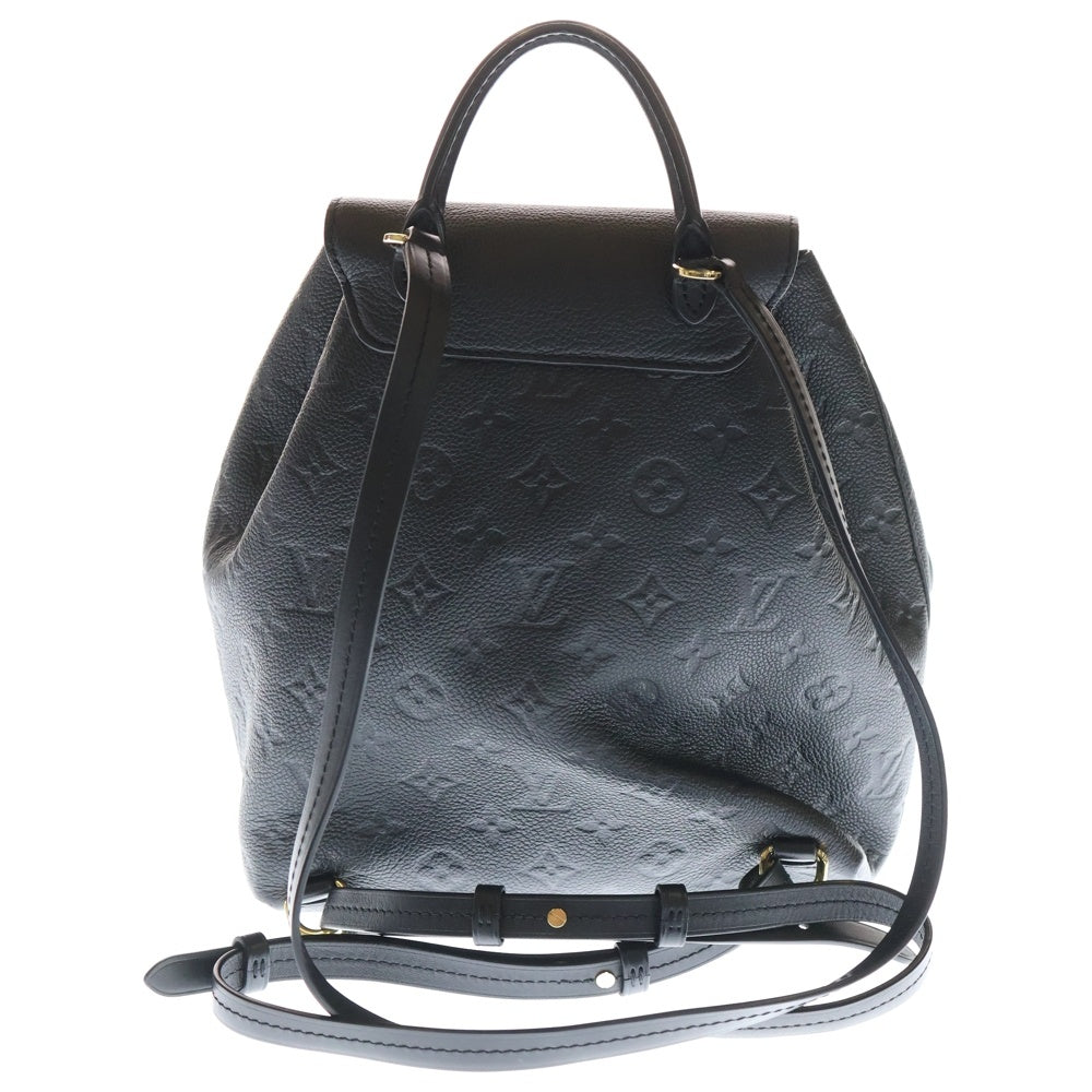 LOUIS VUITTON(ルイヴィトン) モノグラム アンプラント モンスリPM ブラック レザー バックパック リュック RFID M45205 レディース