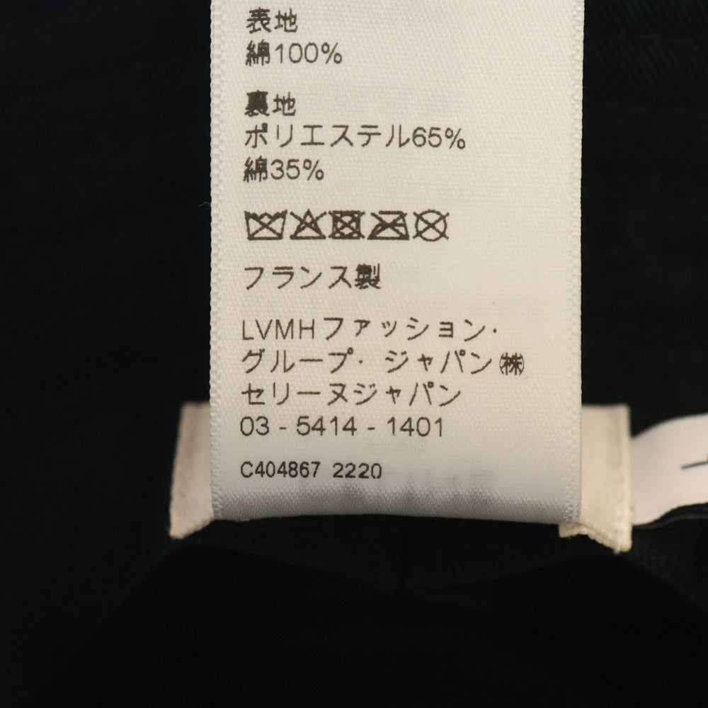 CELINE(セリーヌ) スタッズロゴ バケットハット 帽子 ブラック コットン L 2AUO7968P レディース