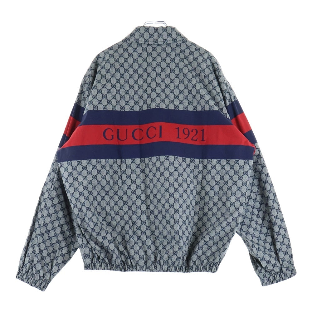 GUCCI(グッチ) GG総柄プリント ウェブ シェリーライン バックロゴ