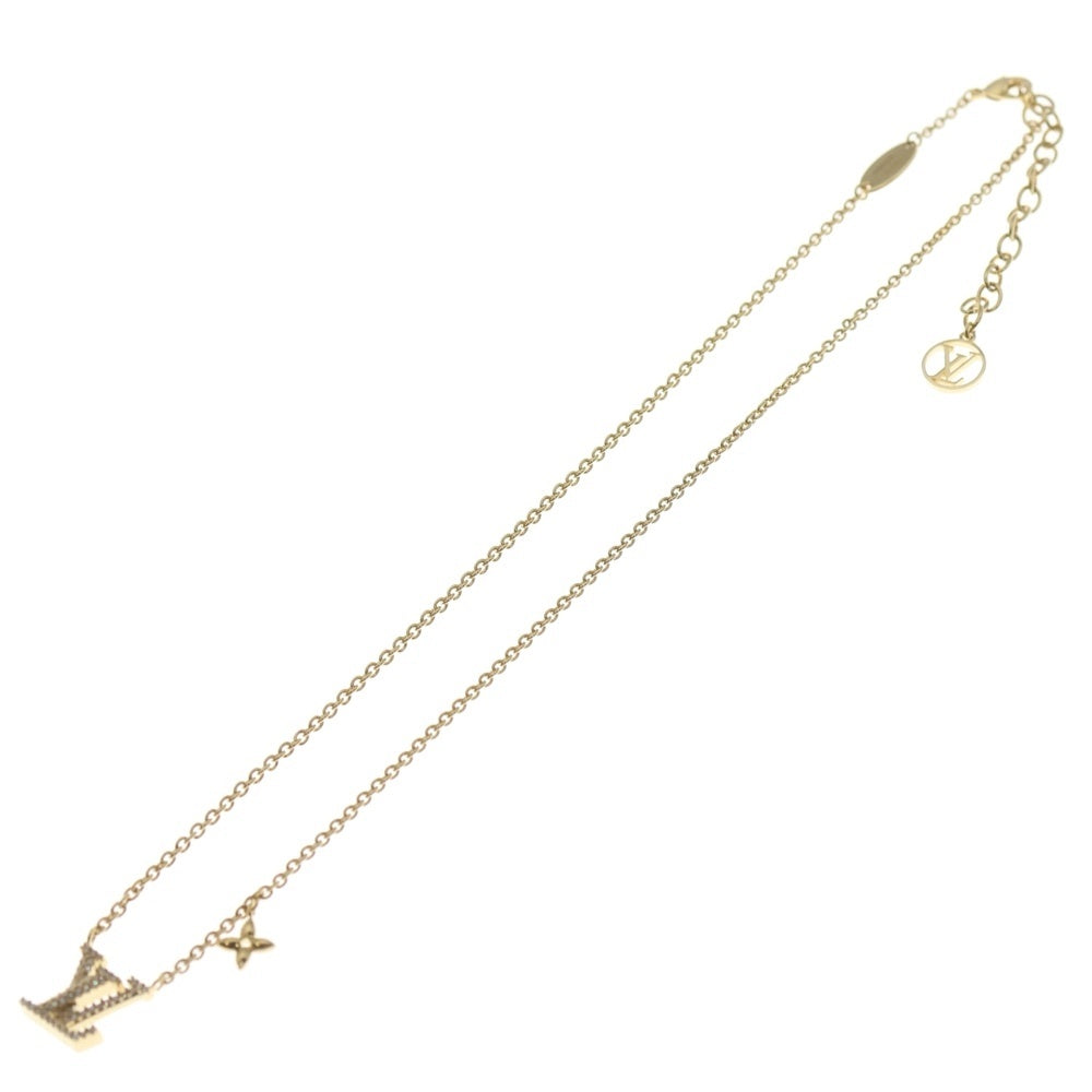 LOUIS VUITTON(ルイヴィトン) モノグラム コリエ LVアイコニック GP ネックレス ペンダント チェーン ゴールド M00596