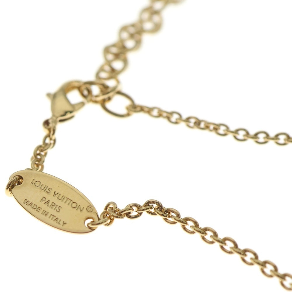 LOUIS VUITTON(ルイヴィトン) モノグラム コリエ LVアイコニック GP ネックレス ペンダント チェーン ゴールド M00596