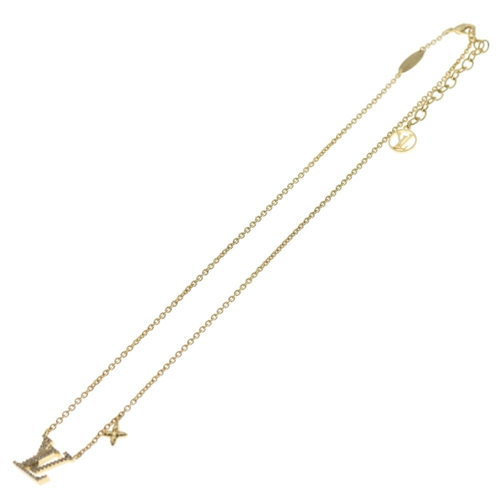LOUIS VUITTON(ルイヴィトン) モノグラム コリエ LVアイコニック ネックレス ペンダント チェーン ゴールド GP M00596