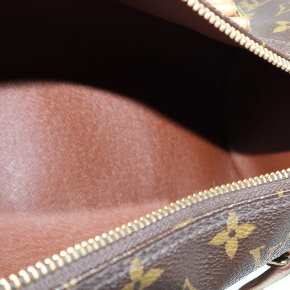 LOUIS VUITTON(ルイヴィトン) モノグラム パピヨン30 ハンドバッグ ブラウン レザー×PVC M51385 ゴールド金具 レディース