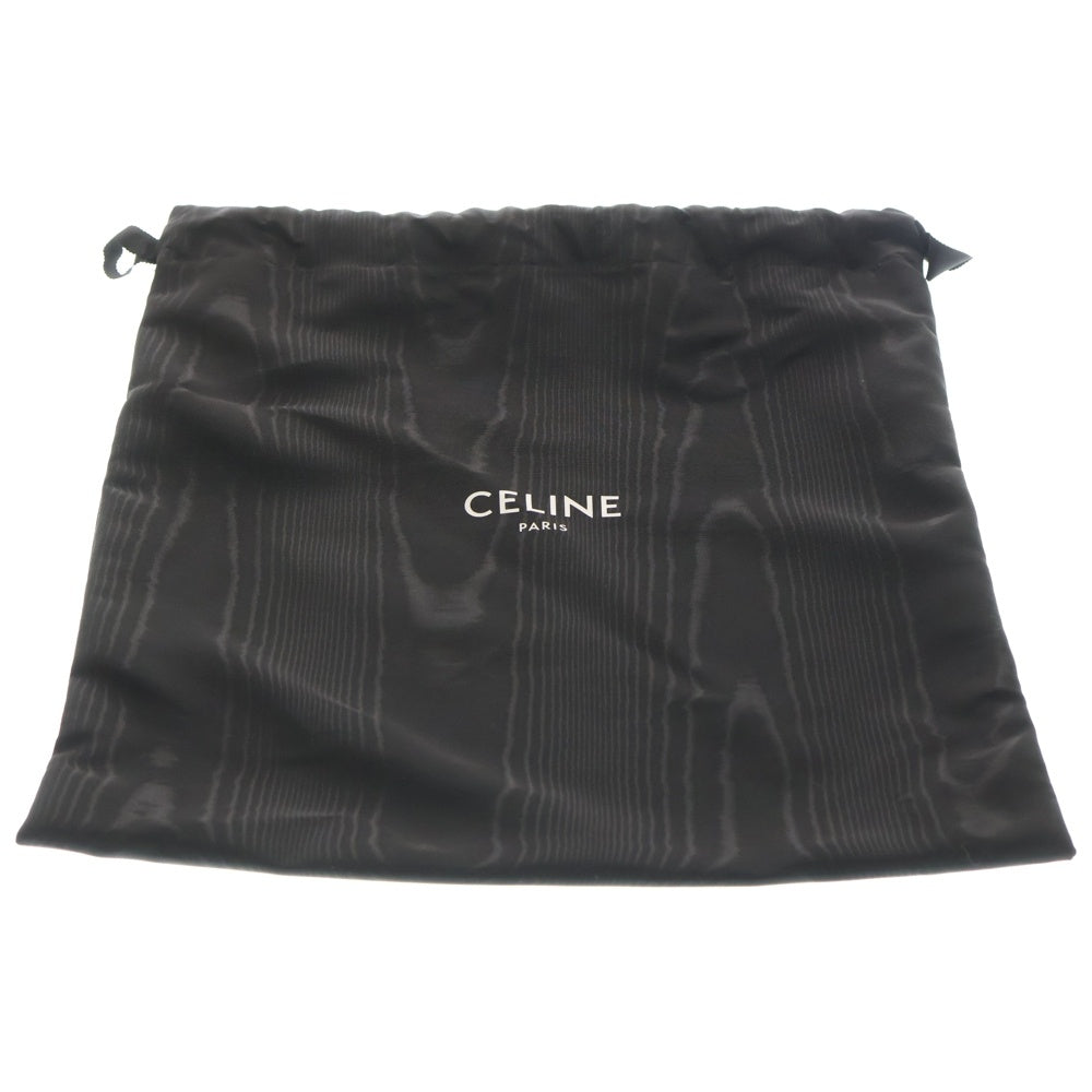 CELINE(セリーヌ) サングル バケット スモール レザー ショルダーバッグ ゴールド金具 グレー レディース